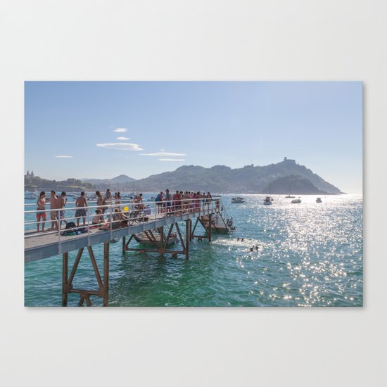 The happy ones of San Sebastián Canvas Print