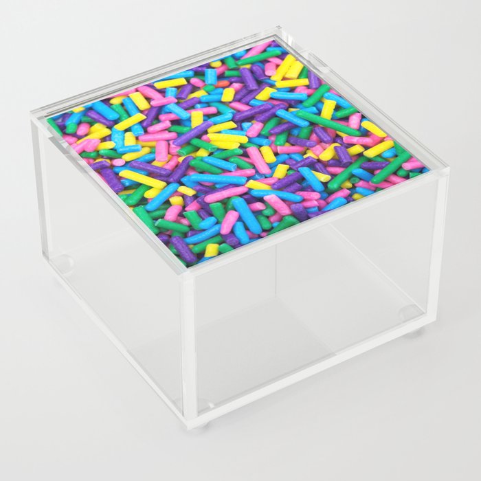 Colorful Sprinkles | Sweet Candy Acrylic Box