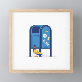 NYC Design Delivered Mailbox Framed Mini Art Print