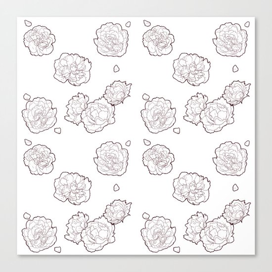 Pions pattern 2 Canvas Print
