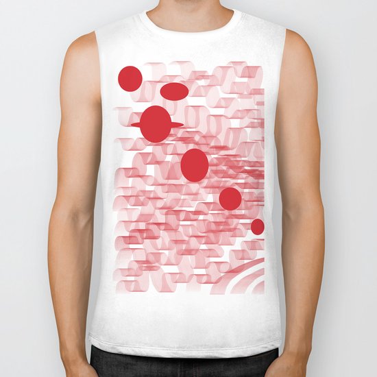red planets Biker Tank