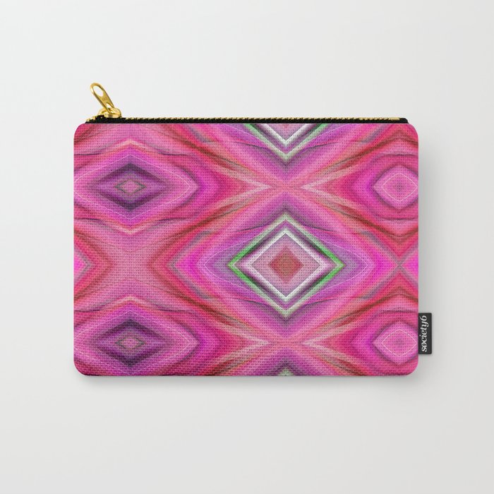 Pattern pink Carry-All Pouch by Christine Baessler | Society6