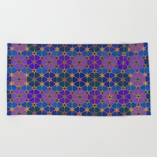 Flower of Life Pattern 3 Beach Towel
