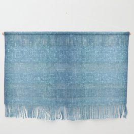 blue architectural glass texture look Wall Hanging