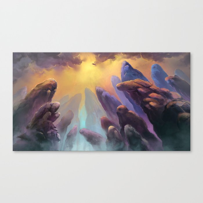 The Kissing Stones Canvas Print