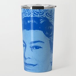 Queen Elizabeth Blue Travel Mug