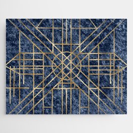 Art Deco design - velvet geo Jigsaw Puzzle