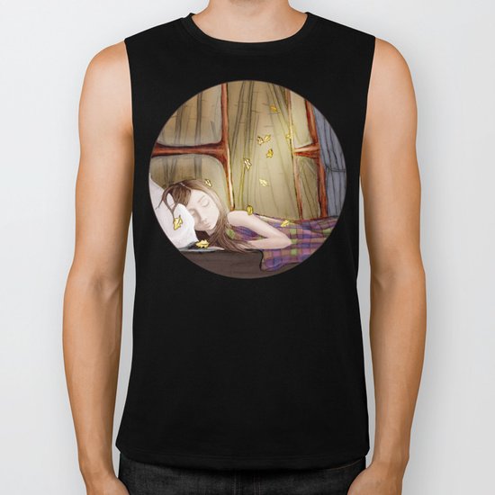 I wish it would rain autumn again Biker Tank