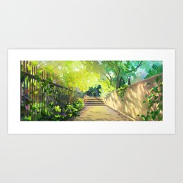 Witch exploring Forest Art Print