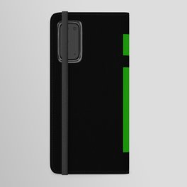 letter I (Green & Black) Android Wallet Case