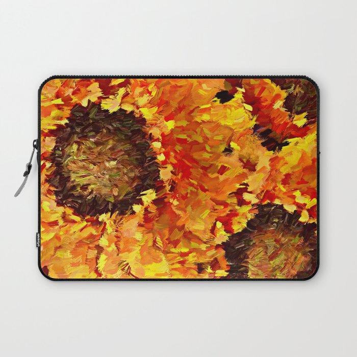 Sunflowers Abstracted Laptop Sleeve