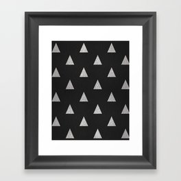 Woven Triangles Framed Art Print