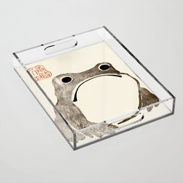 Unimpressed Frog Meika Gafu by Matsumoto Hoji 1814 - Frog Acrylic Tray