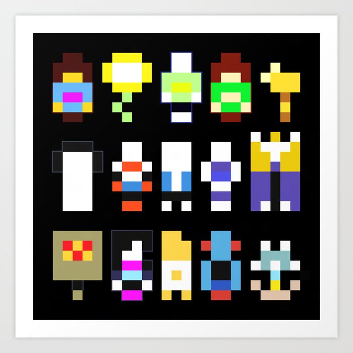Undertale Characters  Undertale pixel art, Pixel art maker, Pixel art  characters