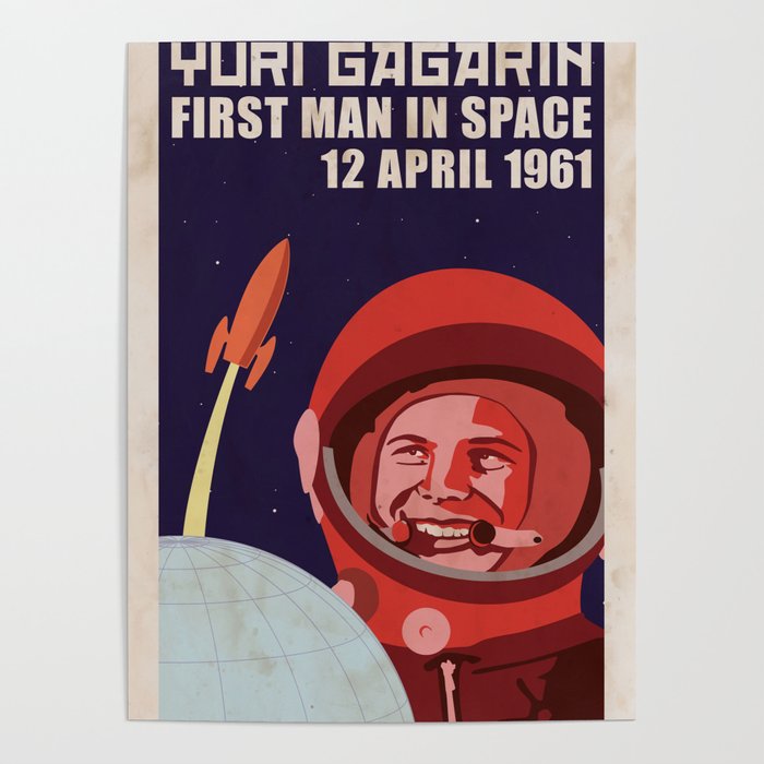 Details about   Yuri Gagarin Space Heroes Custom Poster Art Fabric 4104
