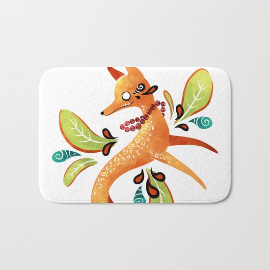 Autumn Fox Bath Mat