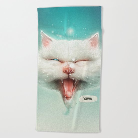 The Water Kitty Beach Towel