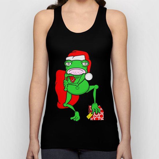 Frog Santa Unisex Tank Top