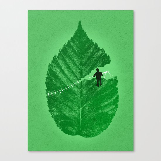 Loose Leaf Canvas Print