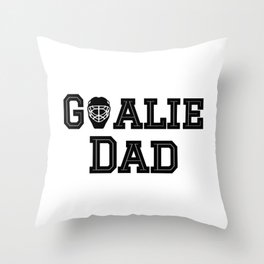 Goalie Dad Throw Pillow