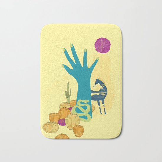 in the desert Bath Mat