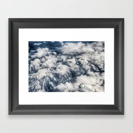 Clouds, Mountains, Above the Clouds Framed Art Print