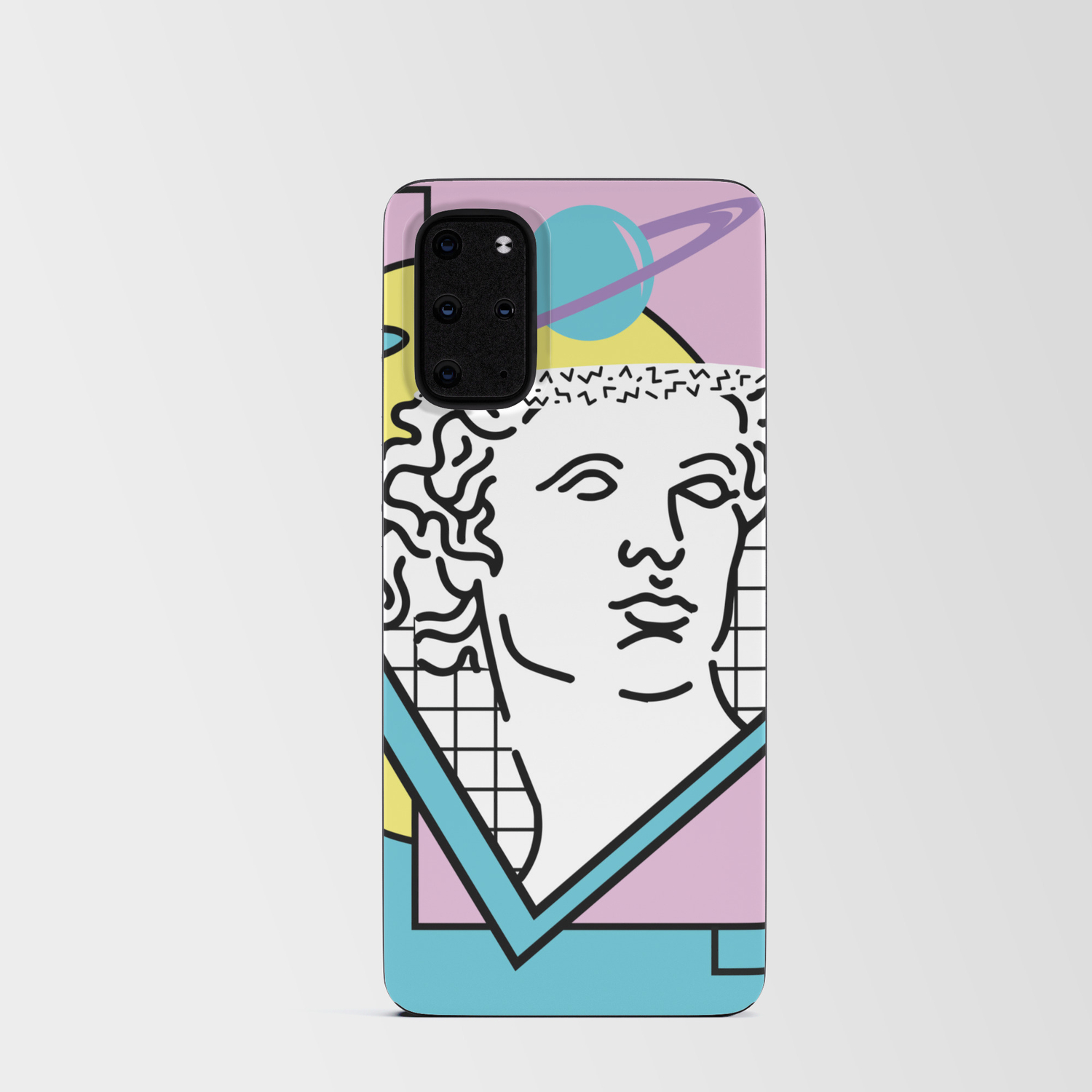 Apollo Vaporwave 80s Android Card Case By Graphicwavedesign Society6