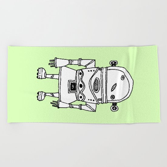 Expensive Robot ( HQ pixel ) Beach Towel