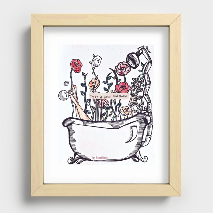 Try A Little Tenderness Recessed Framed Print