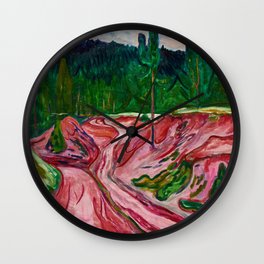 Thuringian Forest, 1904 by Edvard Munch Wall Clock