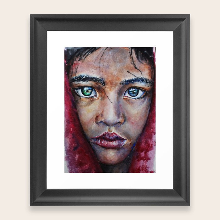 Sad Girl Portrait Print Framed Art Print By Yanashvets Society6