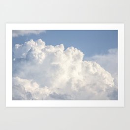 Puffy Clouds Skyscape | Heavenly Sky Art Print