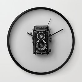 Old Camera (Black and White) Wall Clock