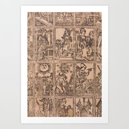 1500 Italian Tarot Cards Art Print