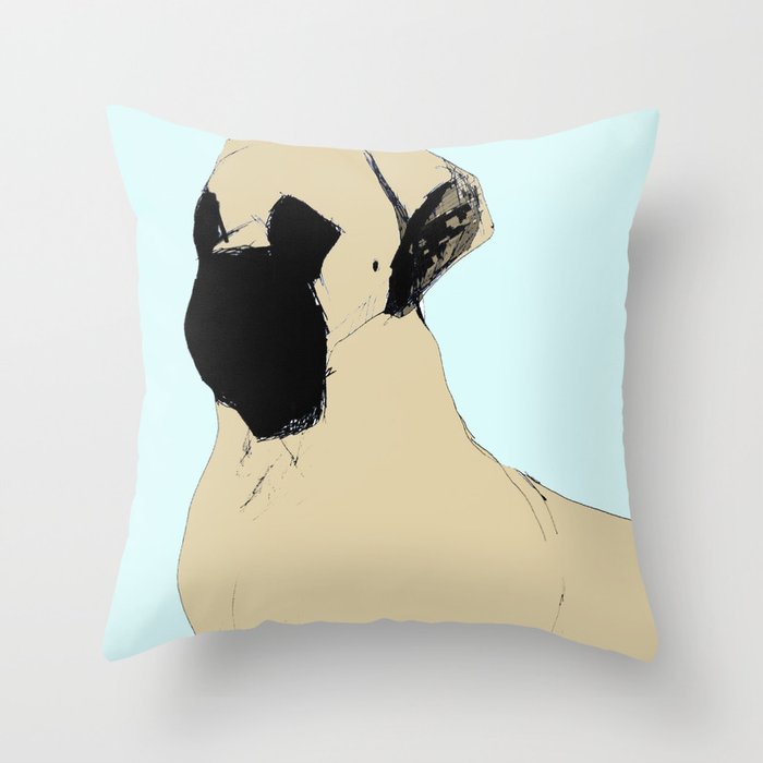 Mastiff Throw Pillow