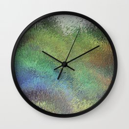 Wavy Abstract Colorful Frosted Glass Wall Clock