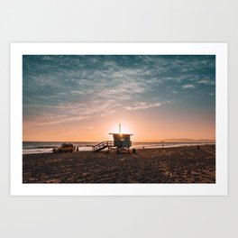 California Lifeguard Tower Art Print