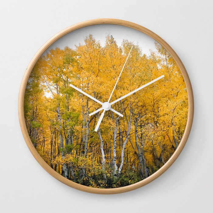Fall Color in the Sierras Wall Clock