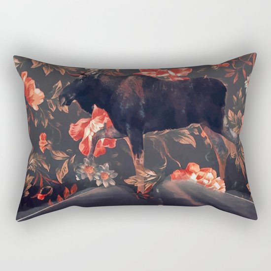 Frolal moose Rectangular Pillow