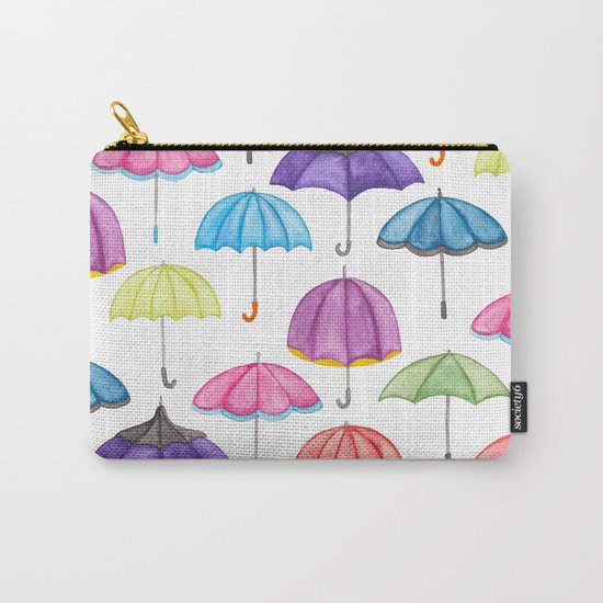 Rainy Day Umbrellas Carry-All Pouch