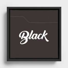 Black Framed Canvas