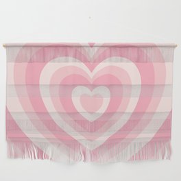 Pink Love Hearts  Wall Hanging