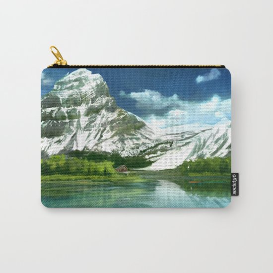 Mountain and lake landscape Carry-All Pouch