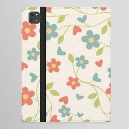 Retro Floral 1 iPad Folio Case