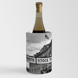 Fort Worth Stockyards Black White Wine Chiller