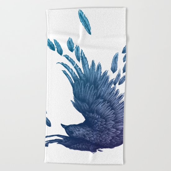 Midnight Falling Beach Towel