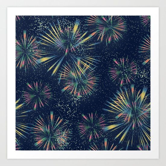 Fireworks! Art Print