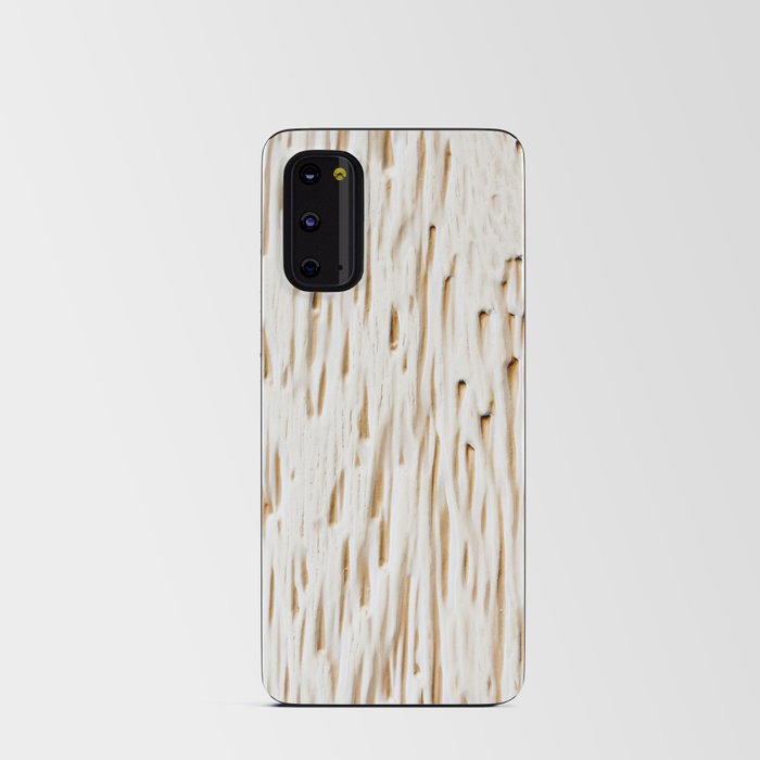 Wood white texture background Android Card Case