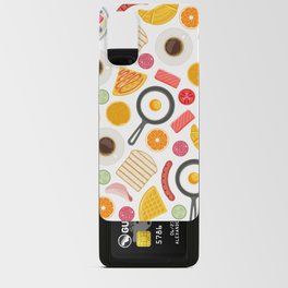 Breakfast Food Symbols Seamless Background Pattern Android Card Case