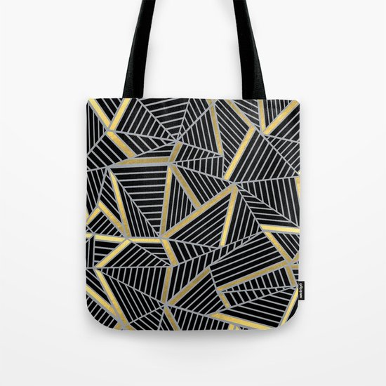 Ab 2 Silver and Gold Tote Bag